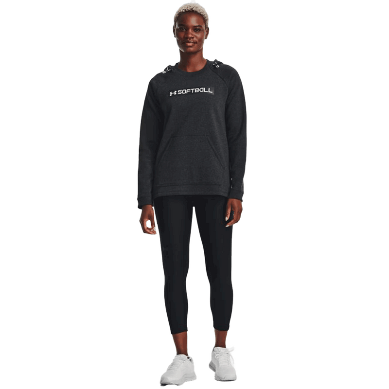 Sudadera con capucha de sóftbol para mujer de la UA 