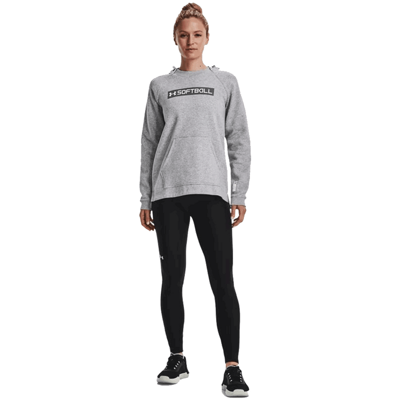 Sudadera con capucha de sóftbol para mujer de la UA 