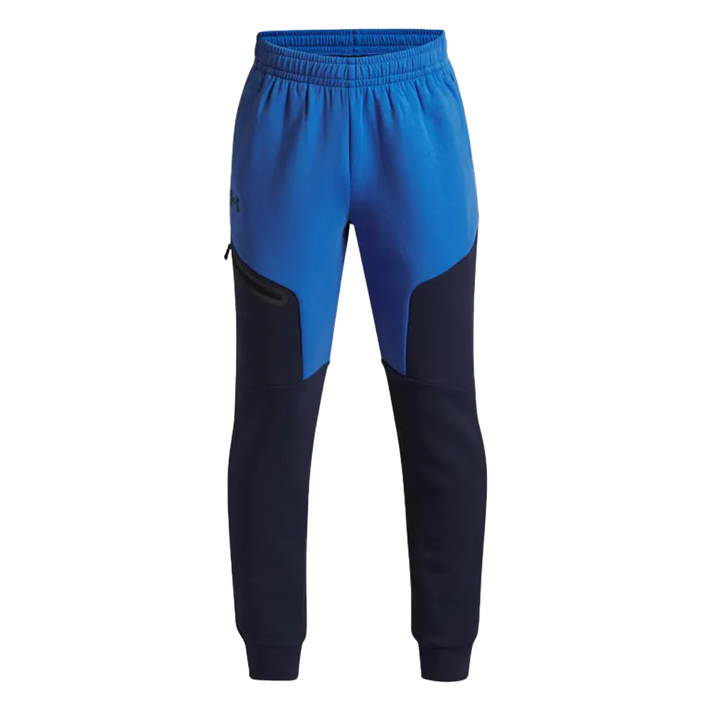UA Boys Unstoppable Fleece Joggers Navy Color
