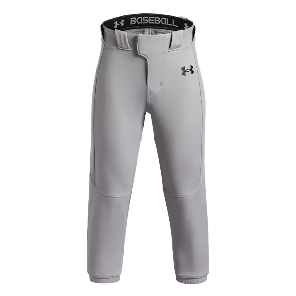 UA Boys Utility Elite Tweener Pants Gray Color