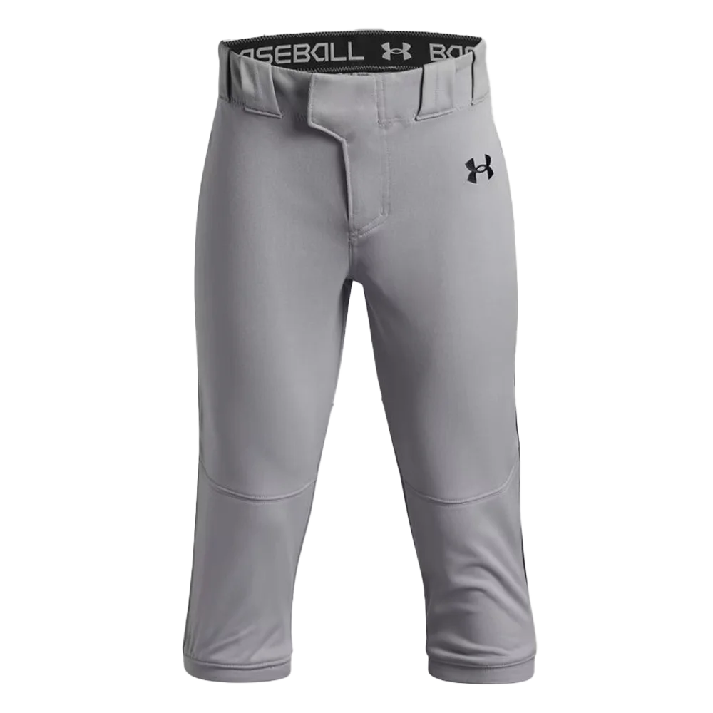 UA Boys Utility Pro Knicker Piped Pants Gray Color