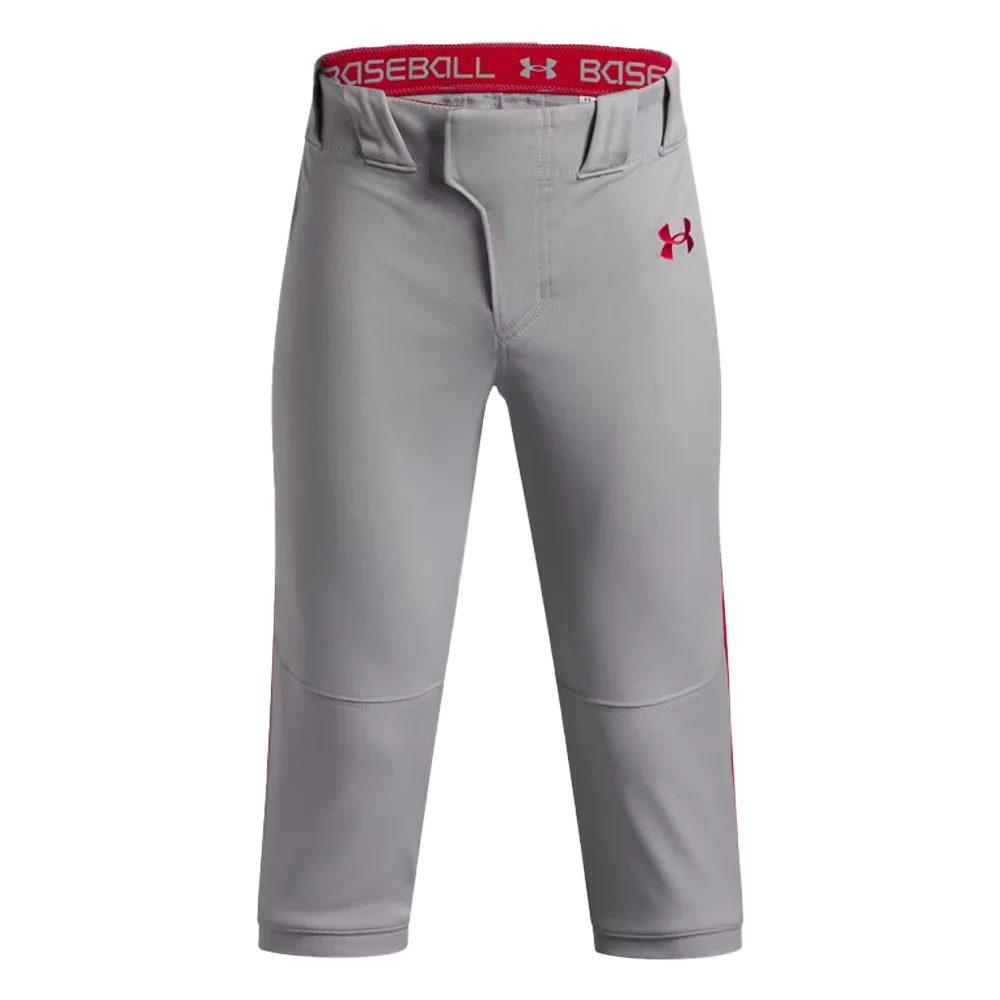 UA Boys Utility Pro Knicker Piped Pants Red Color