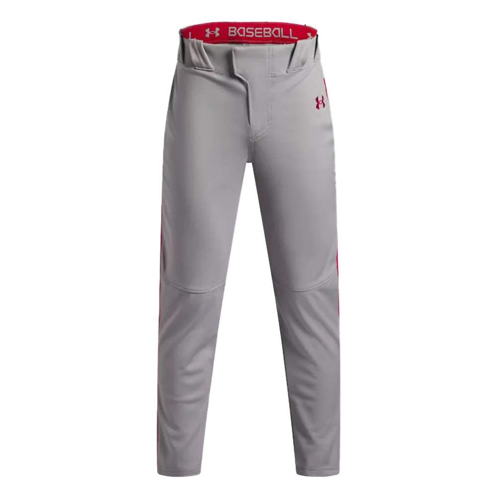 UA Boys Utility Pro Tapered Piped Pants Red Color