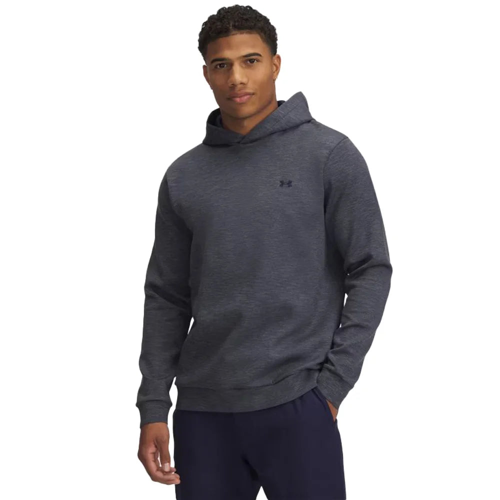 UA Men's Drive Midlayer Hoodie Navy Color.
