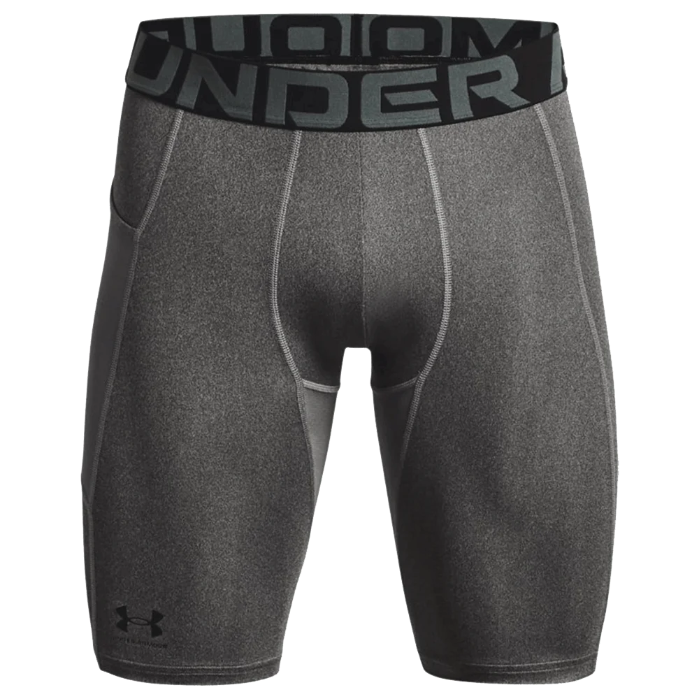UA Men's HeatGear Pocket Long Shorts Grey Color