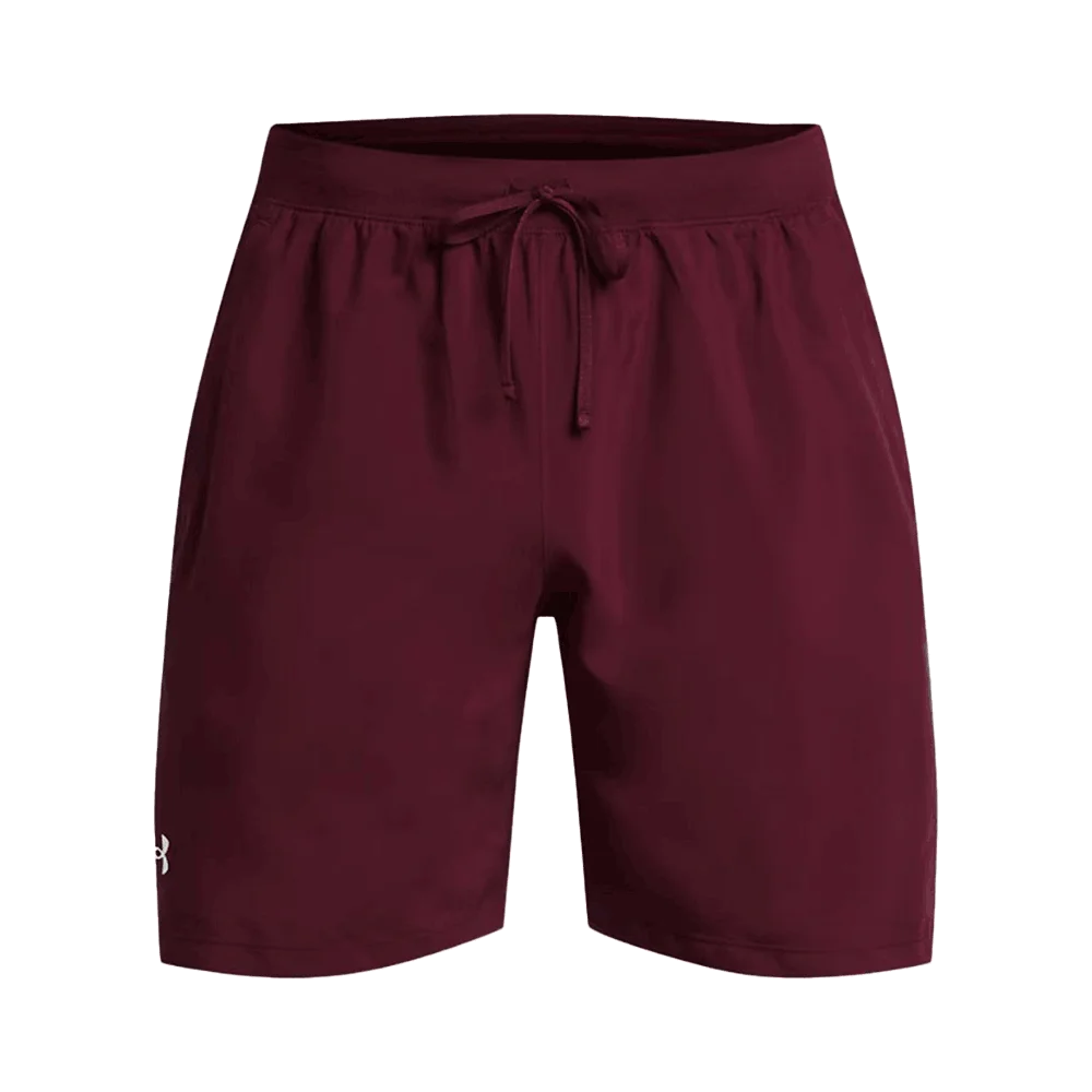 UA Men's  Launch Unlined 7" Shorts Maroon Color