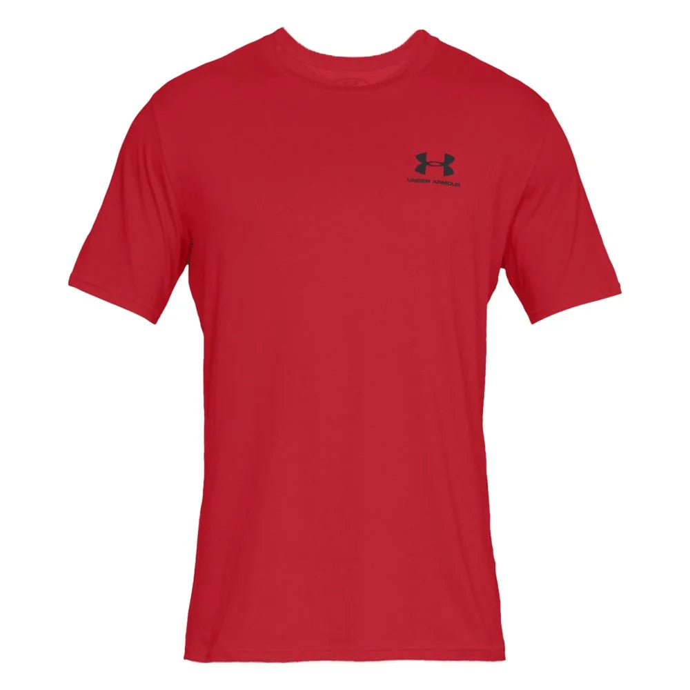 UA Men's Left Chest Logo Short Sleeve Red Color