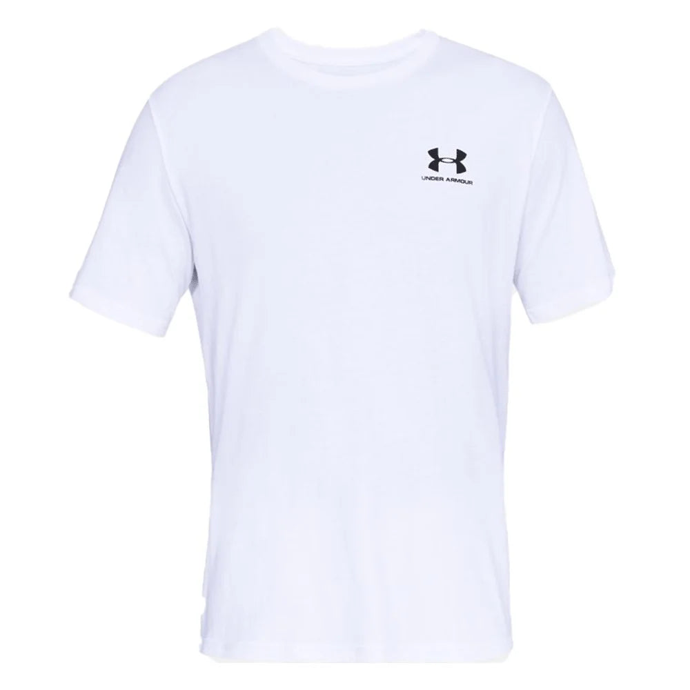 UA Men's Left Chest Logo Short Sleeve White Color