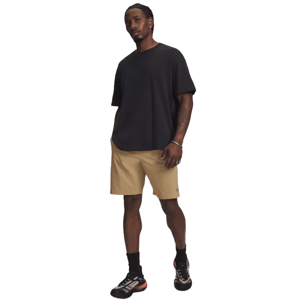 UA Men's Motivate Vented 9" Shorts Khaki Color