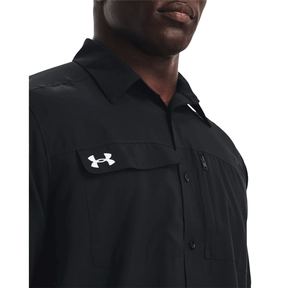 under armour button down dress shirts Men's Tide Chaser 2.0 Plaid Long Sleeve Designed for active individuals Men's Under Armour UPF 30