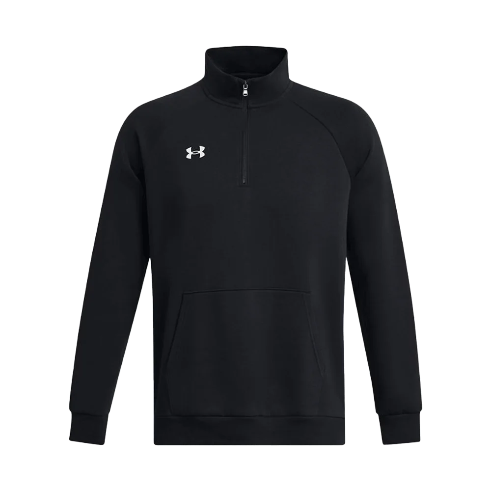 UA Men's Rival Fleece 1/4 Zip Black Color