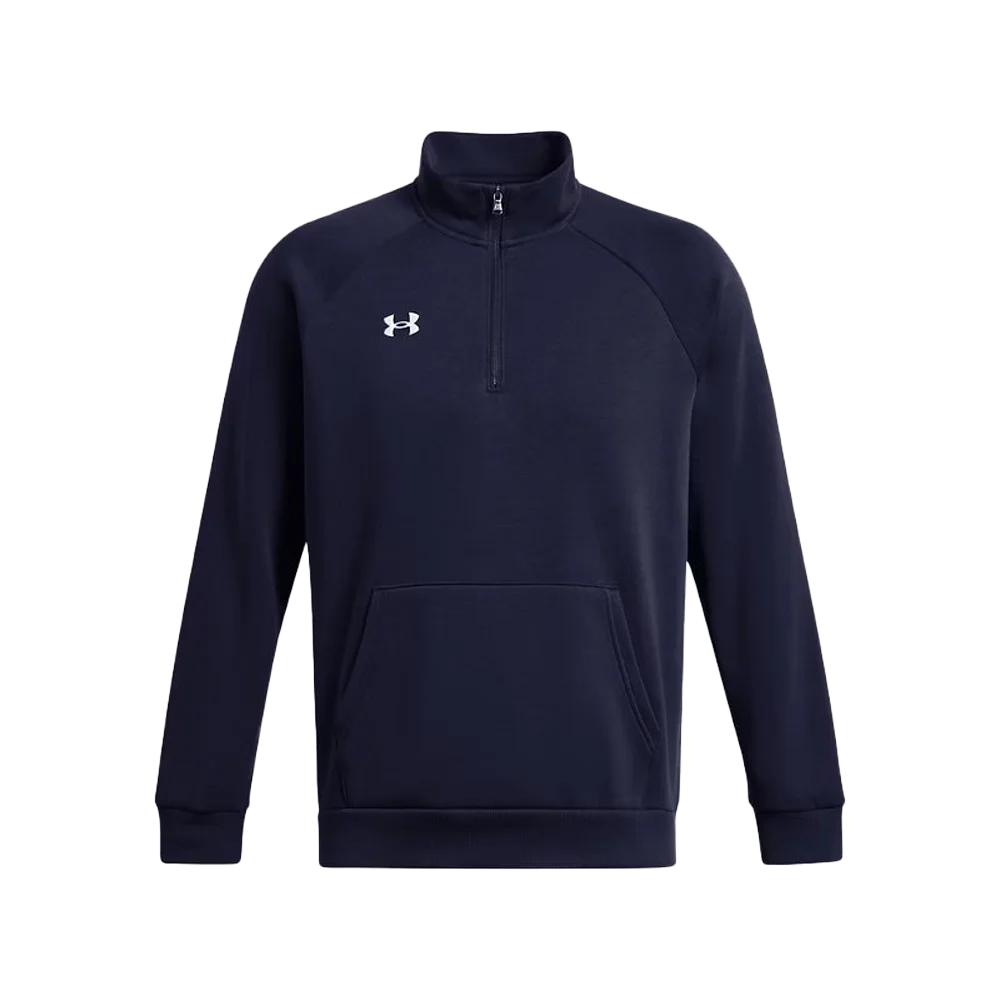 UA Men's Rival Fleece 1/4 Zip Navy Color