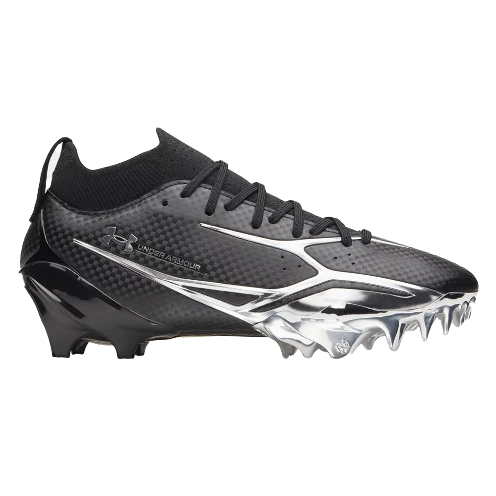 UA Men's Spotlight Pro Football Cleats Black Color