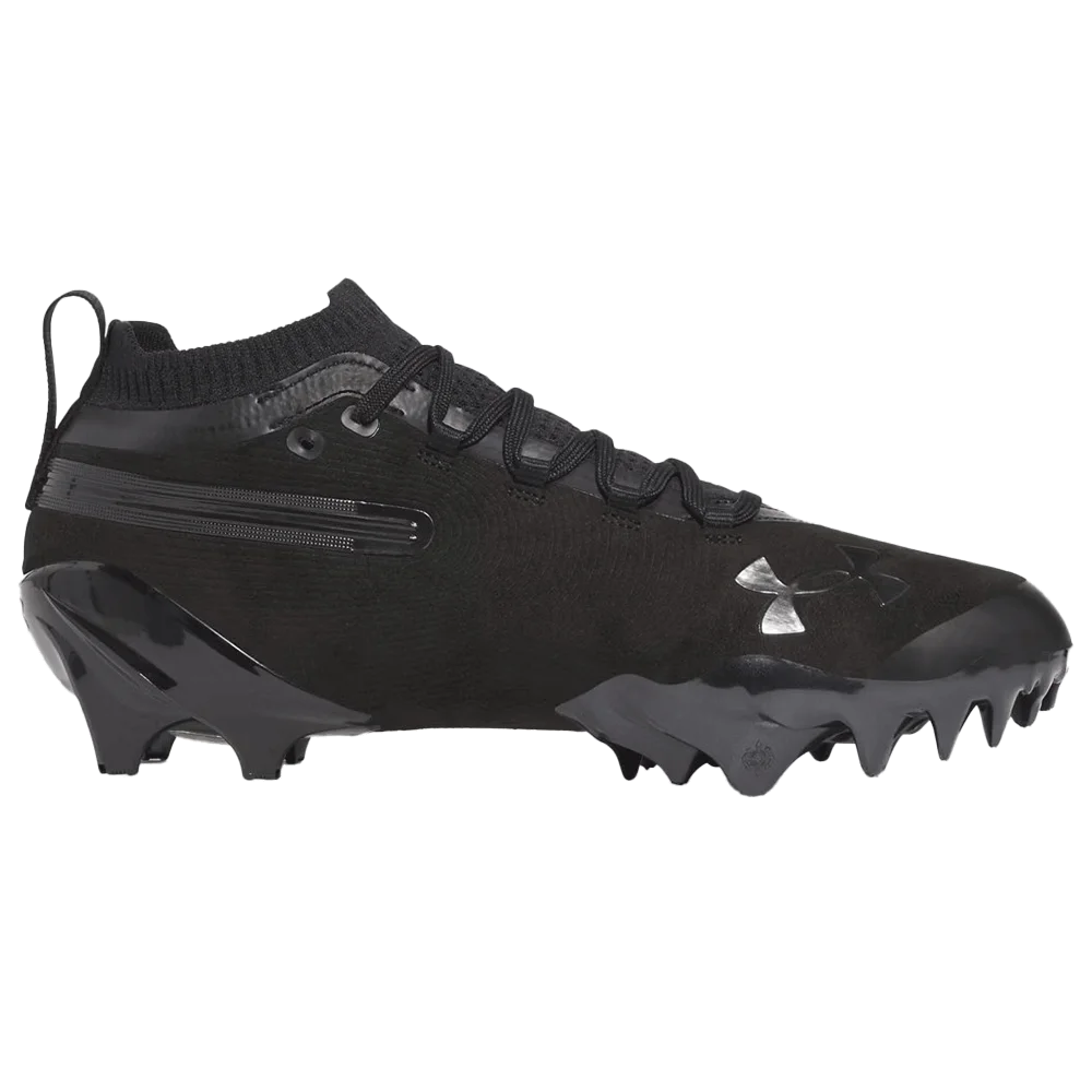 UA Men's Spotlight Pro Suede Football Cleats Black Color