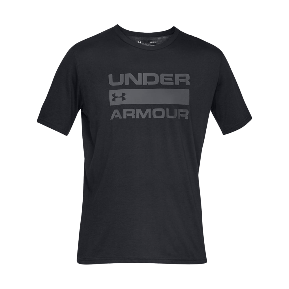 UA Men's Team Issue Wordmark Short Sleeve Black Color