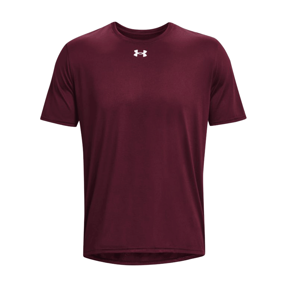 UA Men's Team Tech Short Sleeves Maroon Color