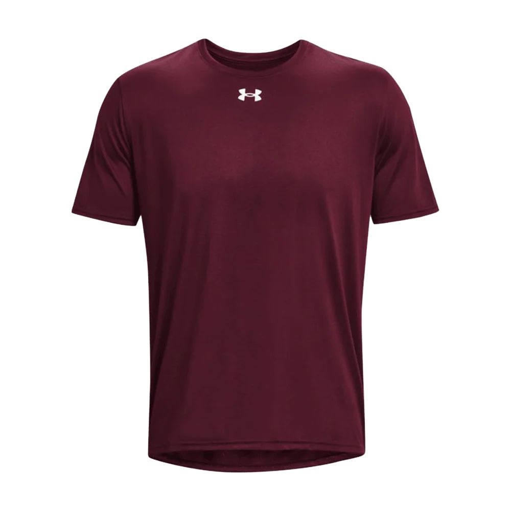 UA Men's Team Tech Short Sleeves maroon Color