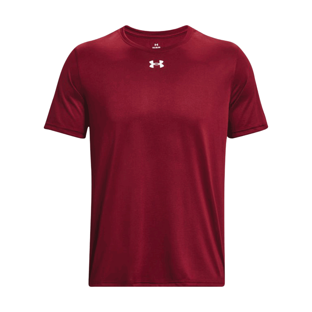 UA Men's Team Tech Short Sleeves Maroon Color.