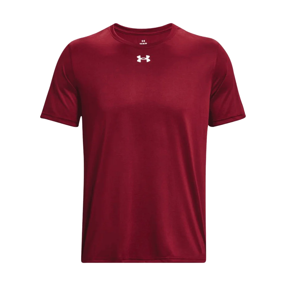 UA Men's Team Tech Short Sleeves Maroon Color.