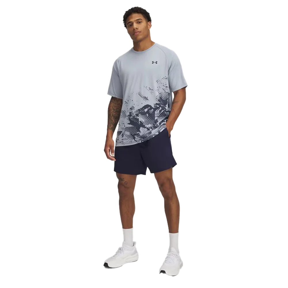 UA Men's Tech Mesh 6 Shorts Navy Color