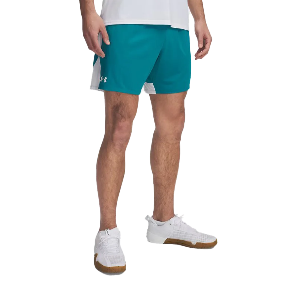 UA Men's Tech Vent 7" Shorts Blue Color.