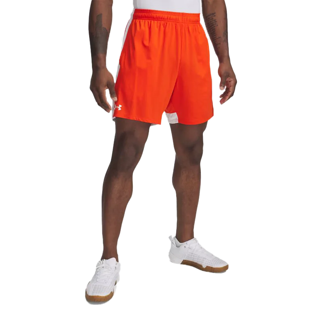 UA Men's Tech Vent 7" Shorts Orange Color