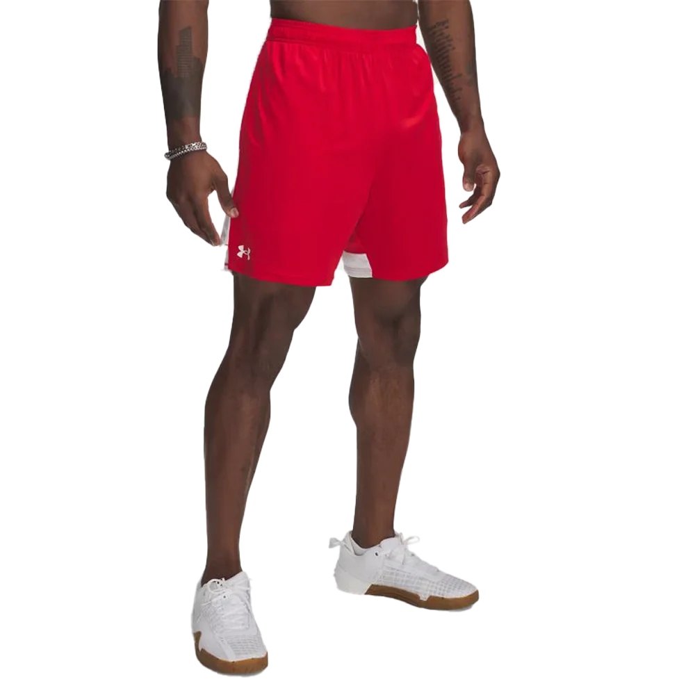 UA Men's Tech Vent 7" Shorts Red Color
