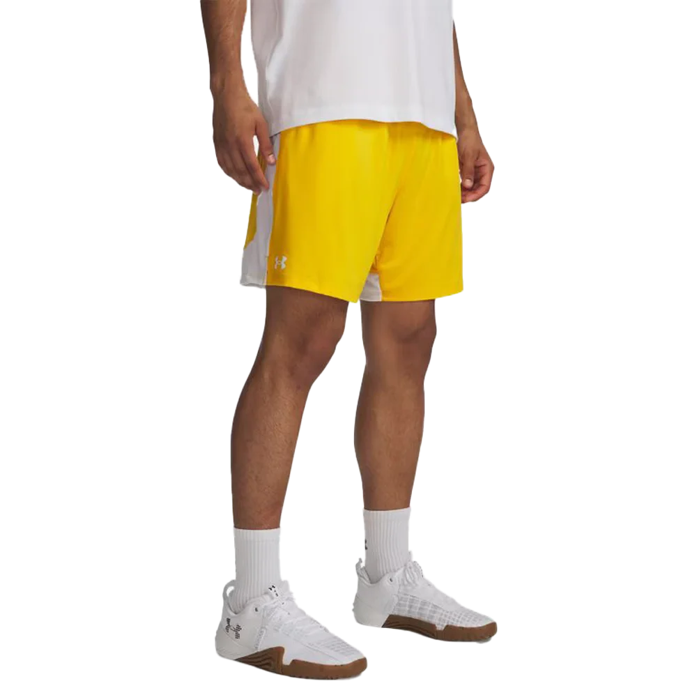 UA Men's Tech Vent 7" Shorts Yellow Color
