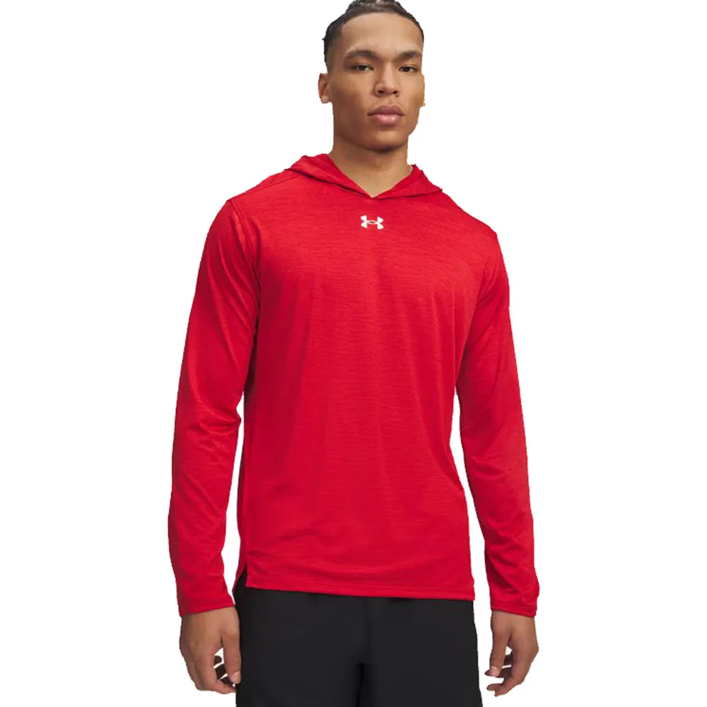 UA Men's Tech™ Vent Team Hoodie red color