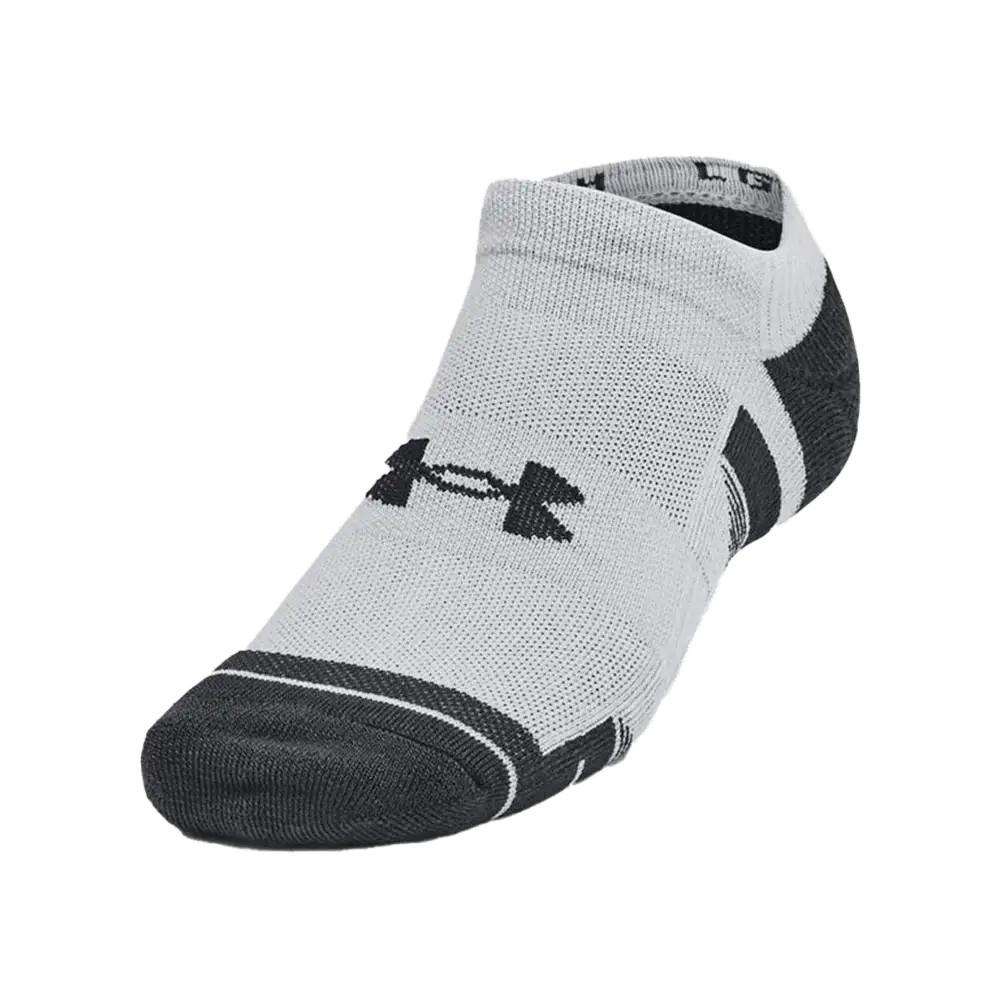 UA Unisex Performance Tech 6-Pack No Show Socks Grey Color