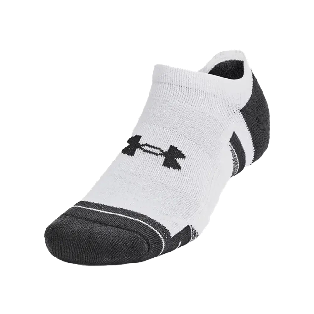UA Unisex Performance Tech 6-Pack No Show Socks White/Grey Color