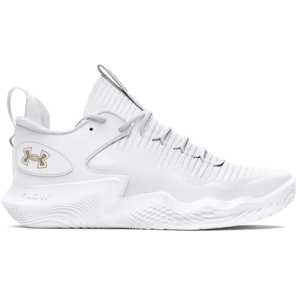 UA Women's Ace Low Volleyball Shoes White Color Right View