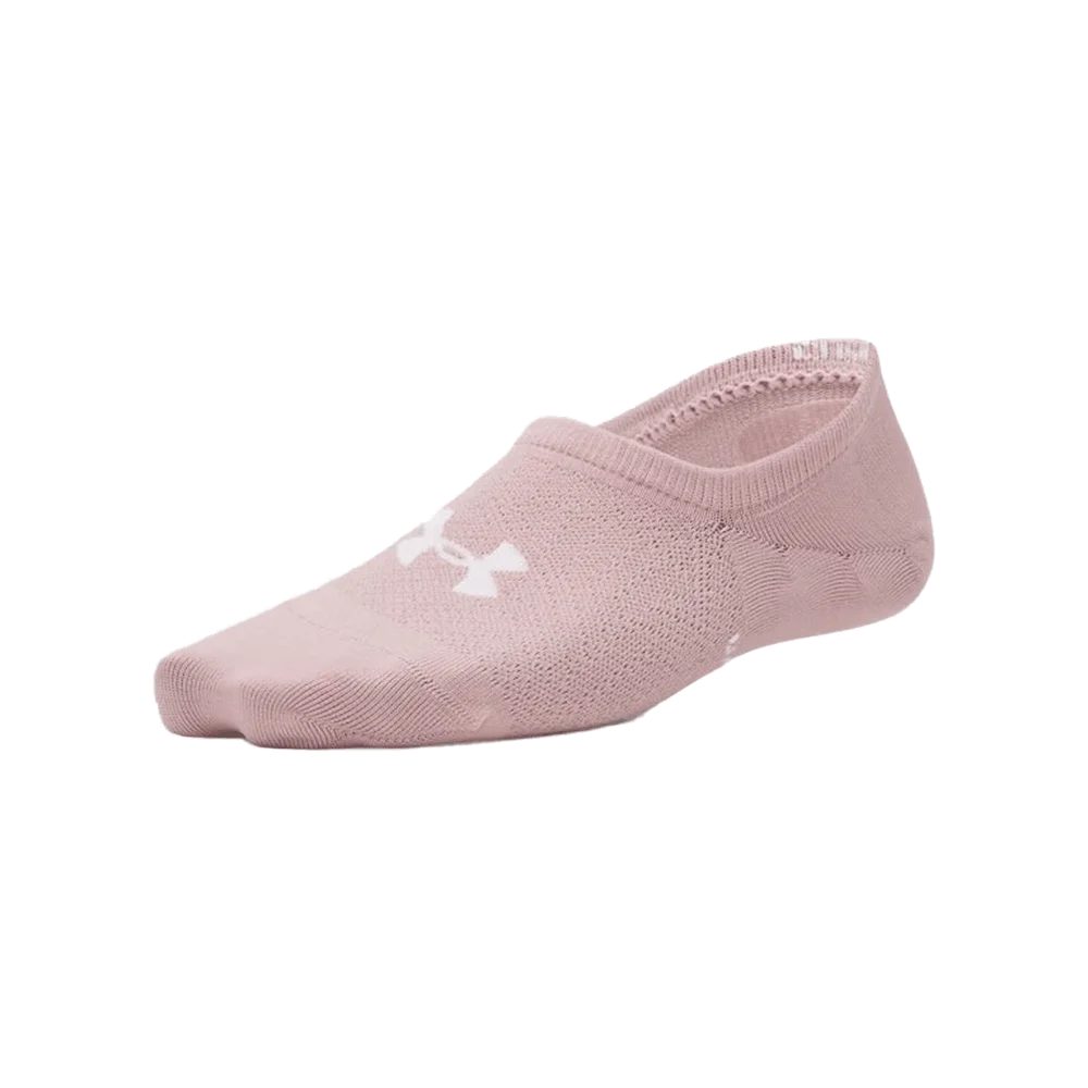 UA Women's Breathe Lite 6-Pack Liner Socks Pink Color