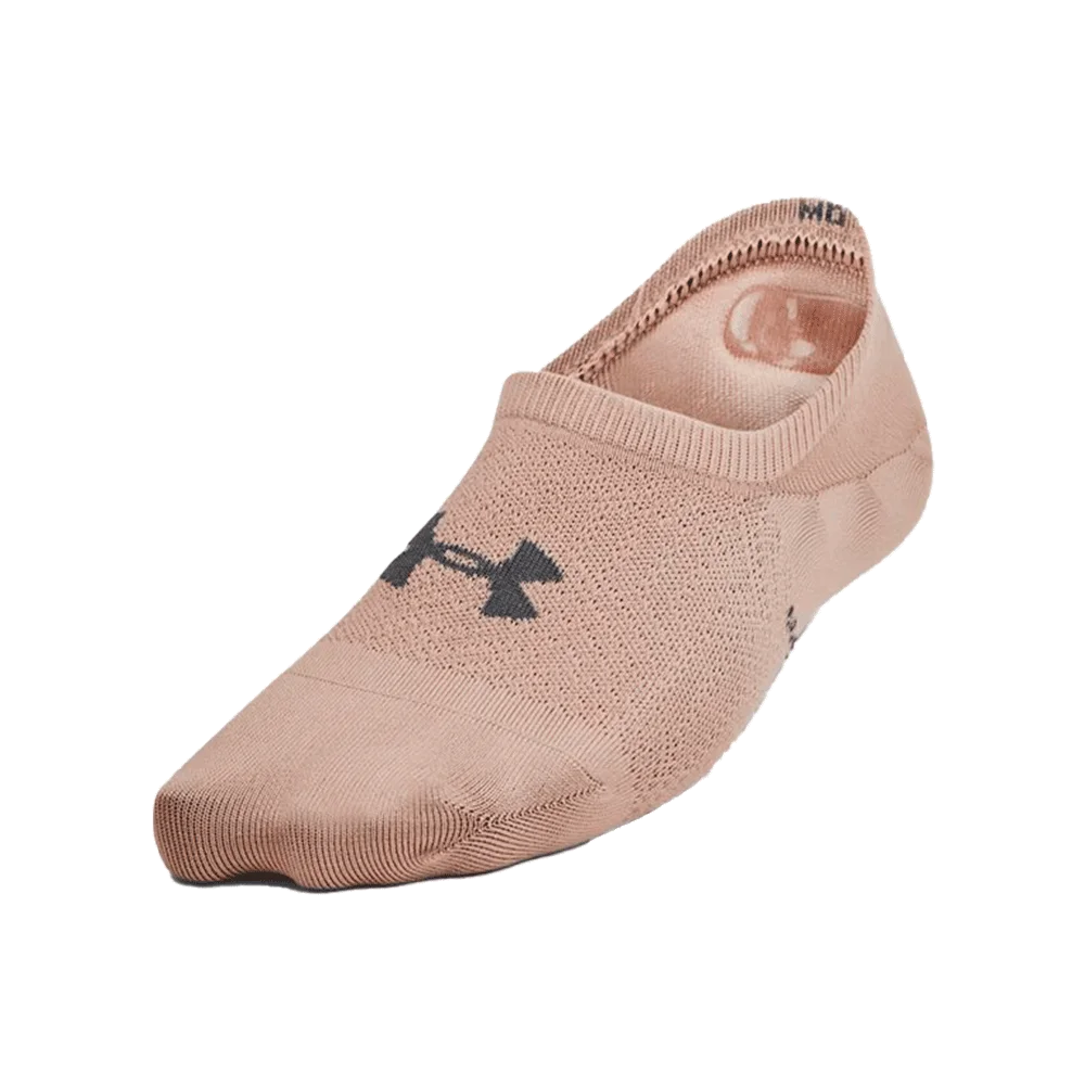 UA Women's Breathe Lite 6-Pack Liner Socks Brown Color