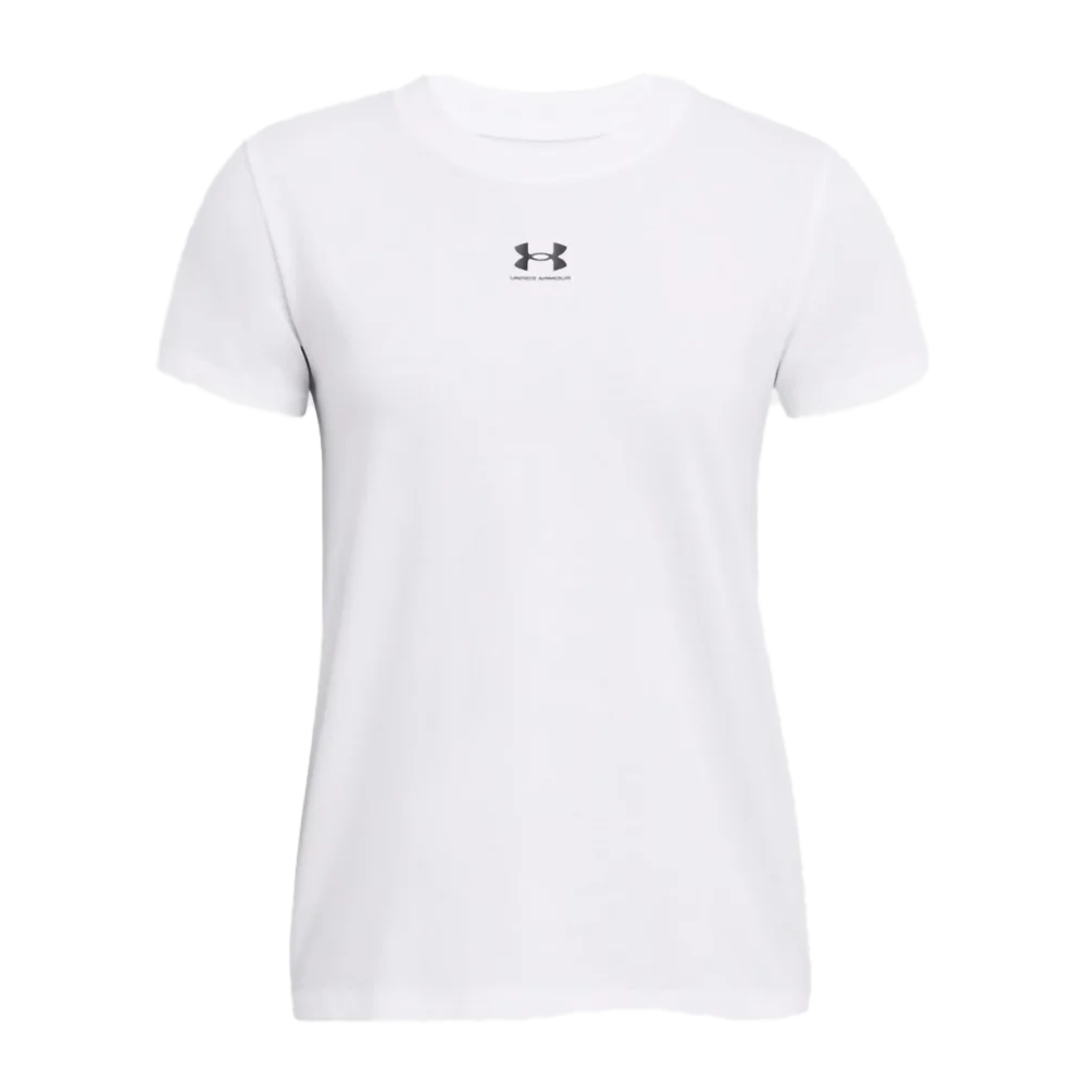 UA Women's Rival Core Short Sleeve white color