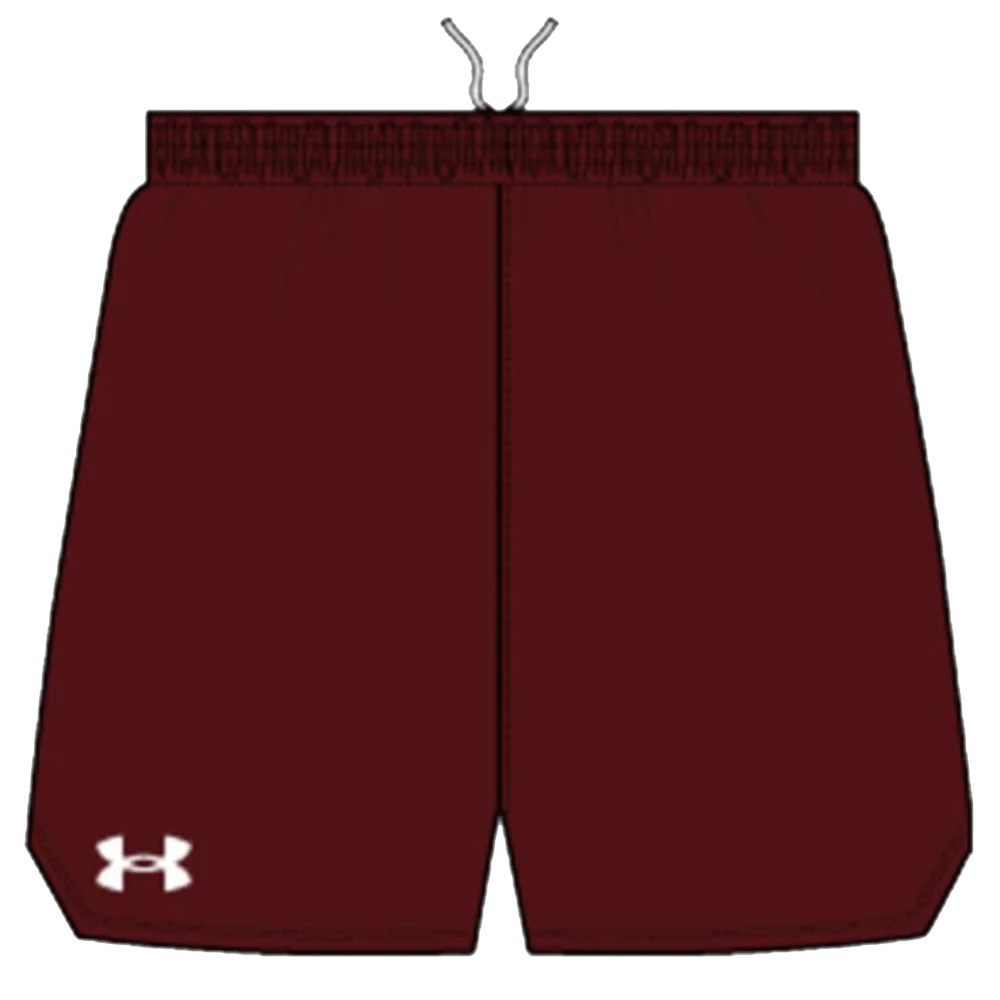 UA Women's Stock Pace Split Short. Maroon Color