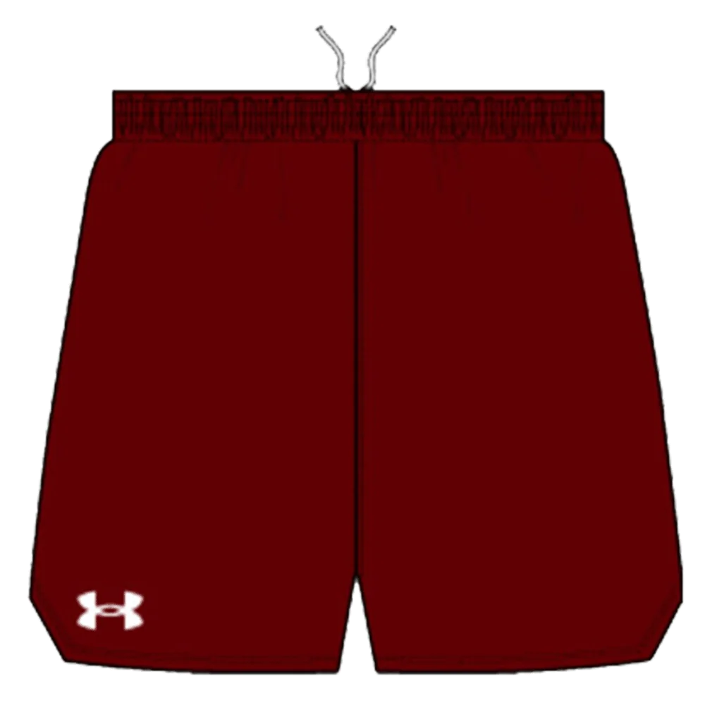 UA Women's Stock Pace Split Short Maroon Color