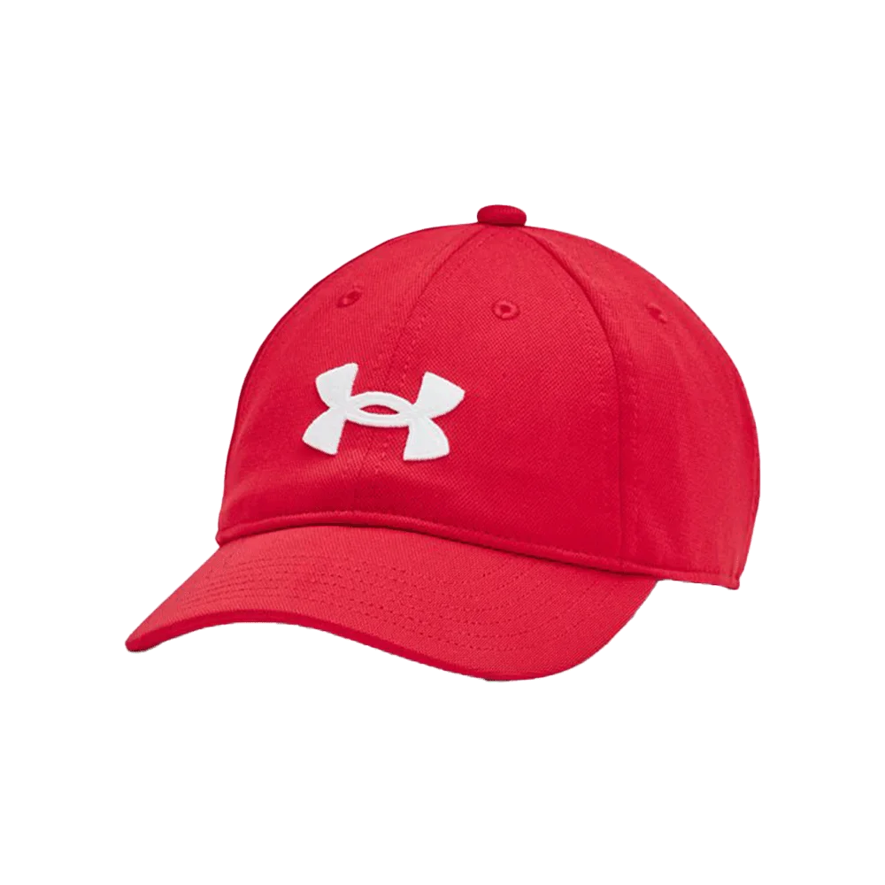 UA Youth Boy's Blitzing Low Adjustable Cap Red Color.