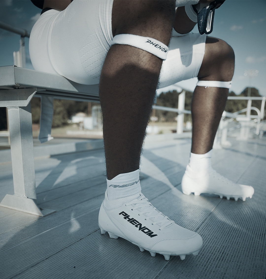 Football cleats white best sale