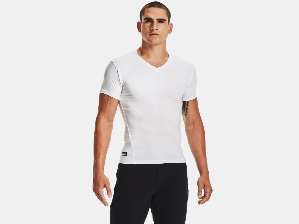 UA Men's Tactical HeatGear® Compression V-Neck T-Shirt