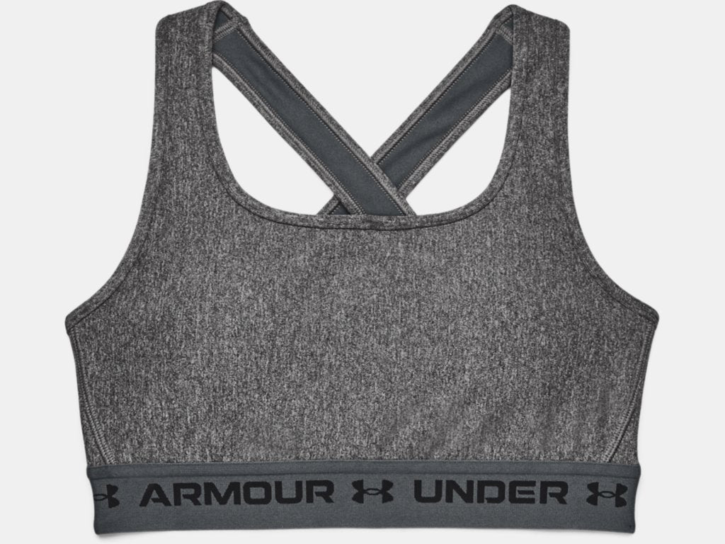 UA Women's Armour® Mid Crossback Heather Sports Bra