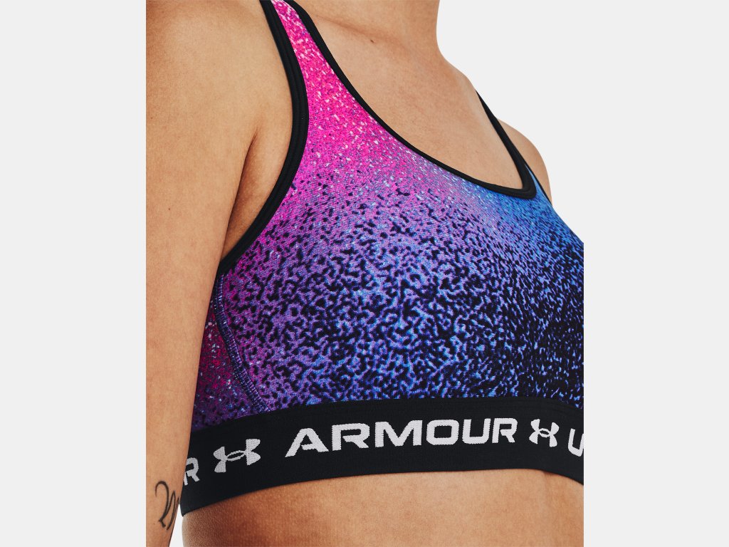UA Women's Armour® Mid Crossback Print Sports Bra