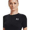 Camiseta de manga corta de compresión UA HeatGear® Armour para mujer 