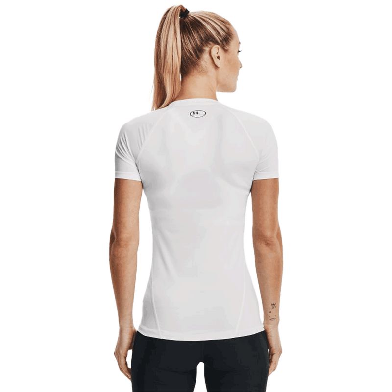 Camiseta de manga corta de compresión UA HeatGear® Armour para mujer 