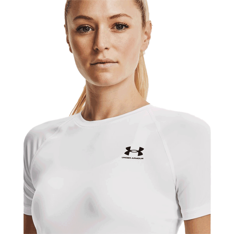 Camiseta de manga corta de compresión UA HeatGear® Armour para mujer 