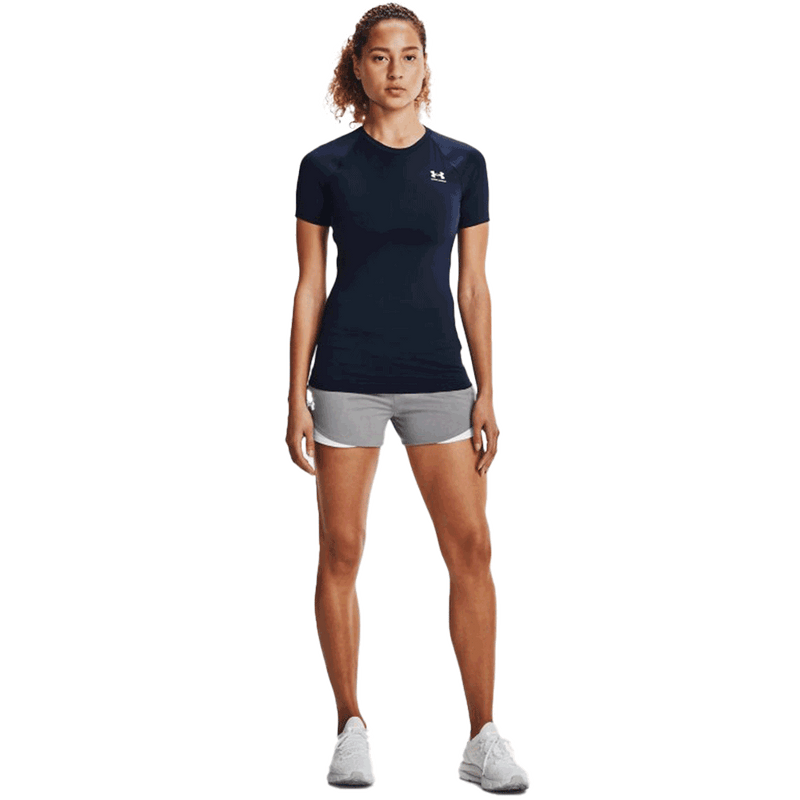 Camiseta de manga corta de compresión UA HeatGear® Armour para mujer 
