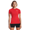 Camiseta de manga corta de compresión UA HeatGear® Armour para mujer 