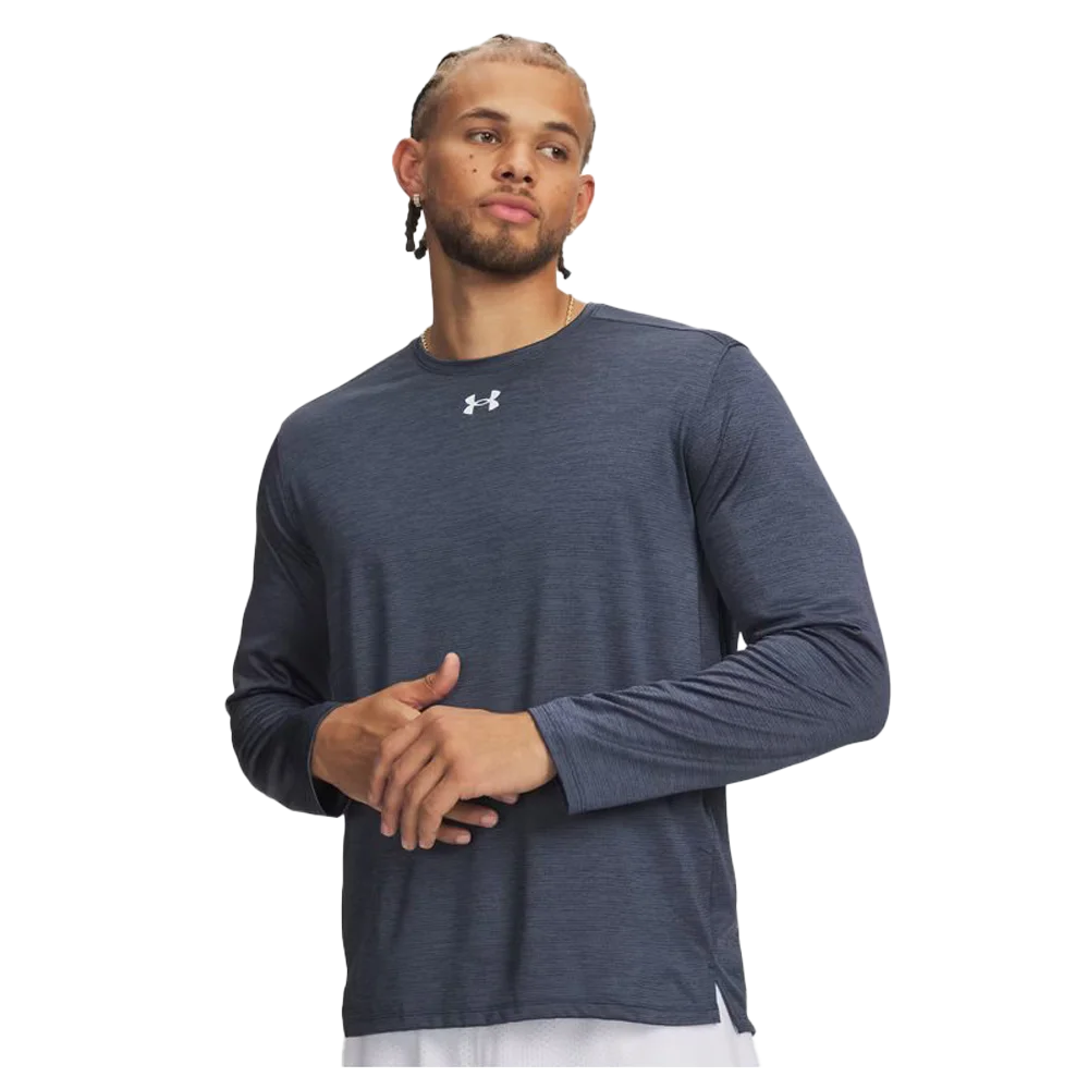 UA Men's Tech™ Vent Team Long Sleeve  navy.