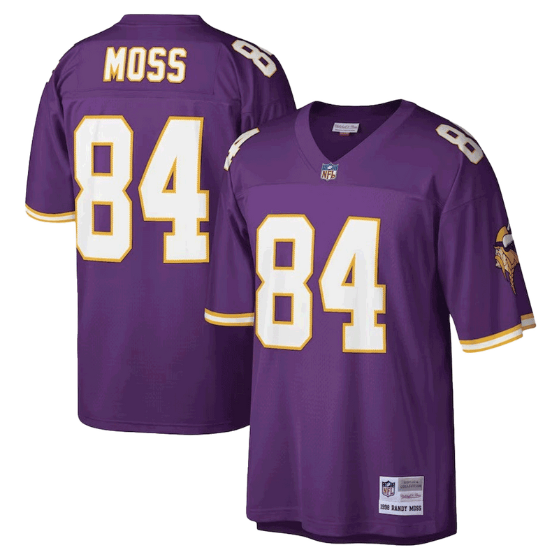 Camiseta Mitchell & Ness Legacy de Randy Moss, Minnesota Vikings, 1998 