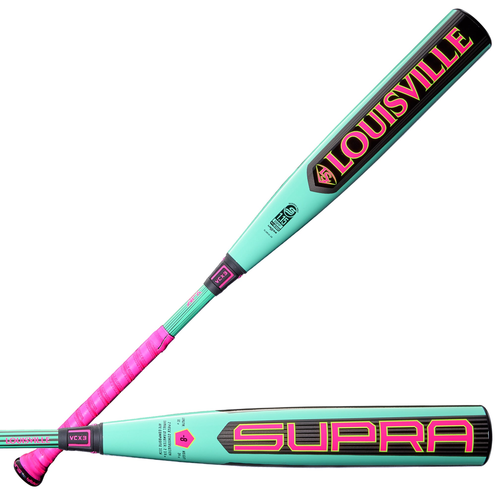 2026 Louisville Slugger Supra (-8) 2 3/4" USSSA Baseball Bat